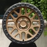 Jeep Wrangler / Defender Off-Road Forged Wheels – Matte Bronze 10-Spoke Gunmetal-Ring Beadlock (5-Lug)