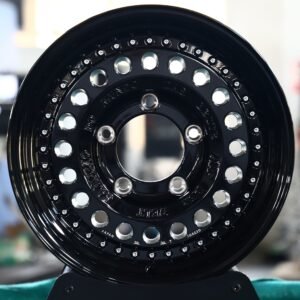 Jeep Wrangler / Land Rover Defender Beadlock Off-Road Forged Wheels – Gloss Black Bolted Ring Hole Pattern (5-Lug)