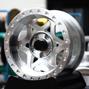 Jeep Wrangler / Land Rover Defender Beadlock Off-Road Forged Wheels – Machined Silver 6-Spoke (5-Lug)