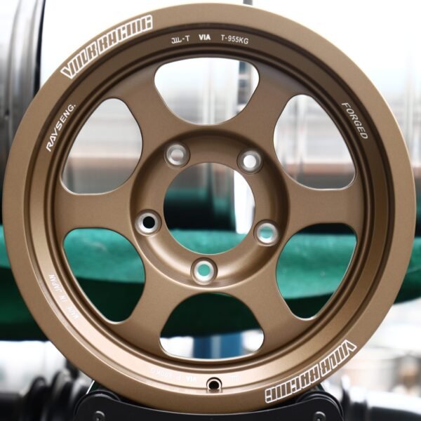 Jeep Wrangler wheels – Bronze 5-Spoke, front view