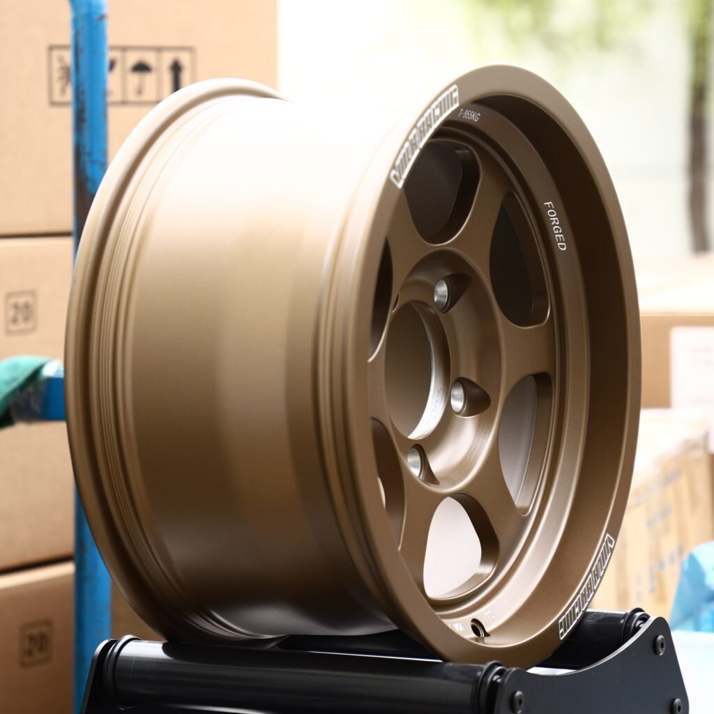 5x127 wheels – Bronze 5-Spoke, side view