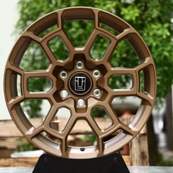 Jeep Wrangler / Land Rover Defender Off-Road Forged Wheels – Bronze Hex-Mesh (5-Lug) Monoblock forged wheel