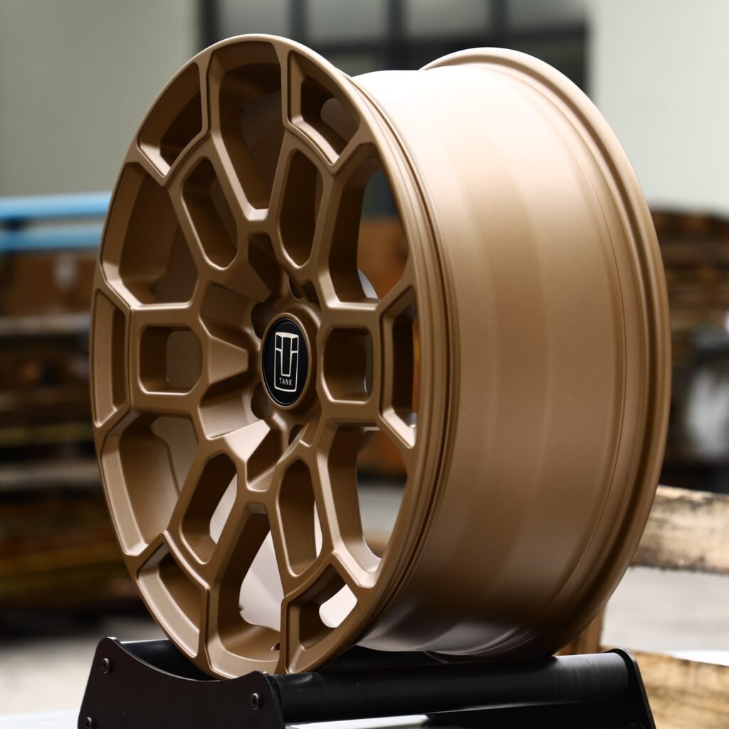 5x127 wheels – Bronze Hex-Mesh, side view