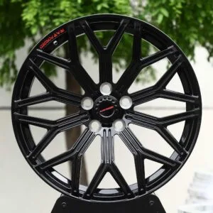 Kia Stinger / Hyundai Genesis Forged Wheels – Gloss Black Y-Spoke Mesh (5-Lug)
