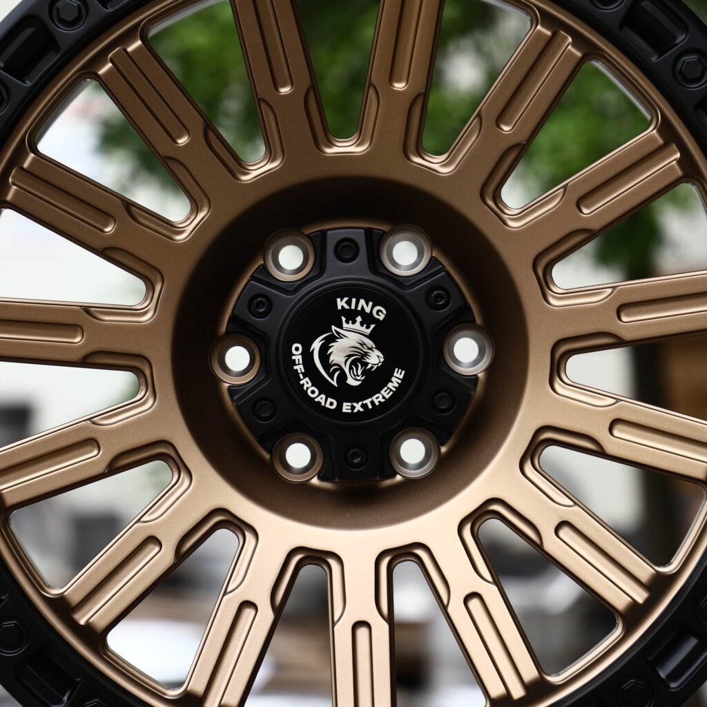 6x139.7 wheels – King -Style Bronze / Black Multi-Spoke (King Off-Road-Style), side view