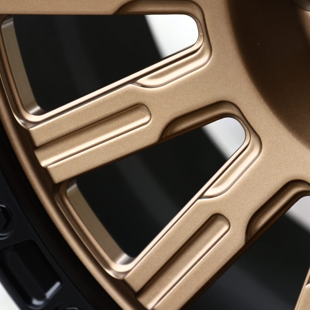 Toyota Tacoma wheels – King -Style Bronze / Black Multi-Spoke (King Off-Road-Style), lip and barrel detail
