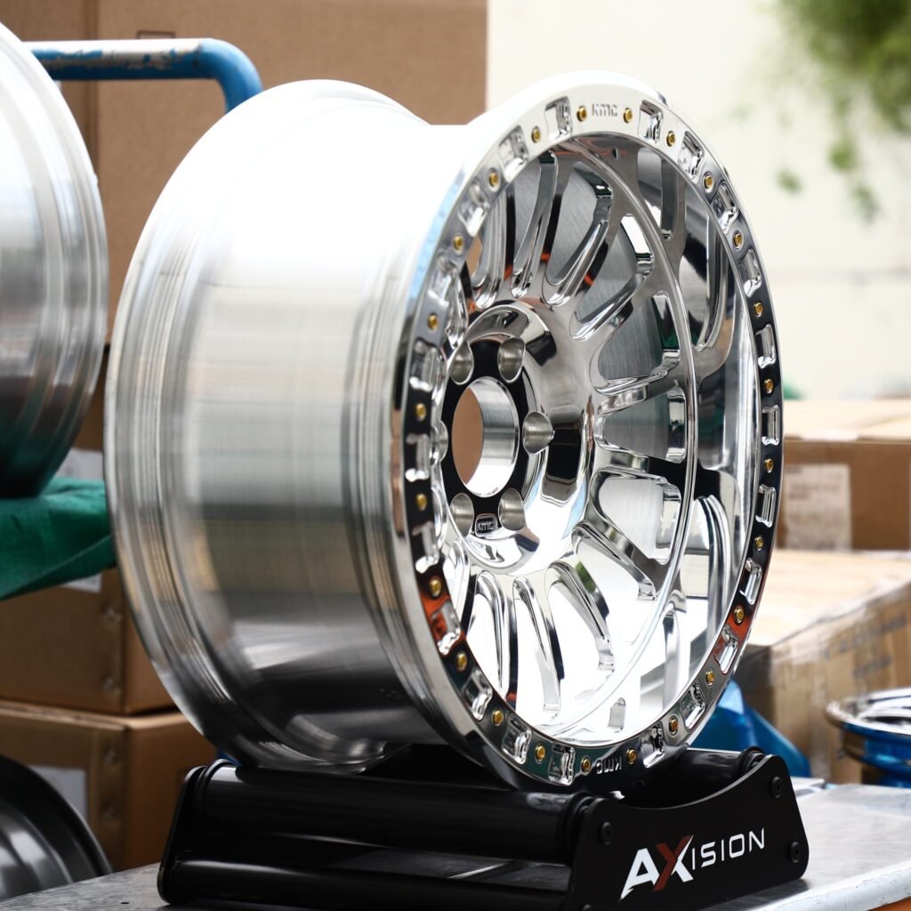5x127 wheels – Chrome Multi-Spoke Beadlock (KMC-Style), side view