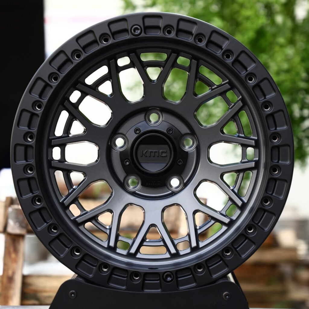 5x127 wheels – Graphite Mesh Bolt Ring Beadlock (KMC-Style), side view