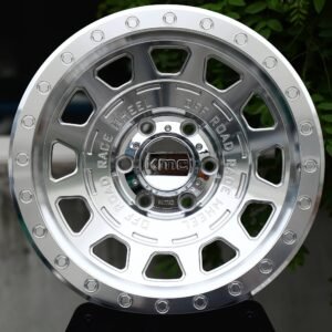 KMC-Style Mirror Polished 15-Window Beadlock Off-Road Forged Wheels – Ford F-150 / Silverado 1500 Fitment (6-Lug)