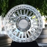 KMC-Style Mirror Polished Fine Multi-Spoke Beadlock Off-Road Forged Wheels – Ford F-250 Super Duty / Silverado HD Fitment (8-Lug)