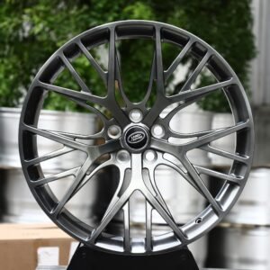Land Rover OEM-Style Gunmetal Machined Cross Mesh Forged Wheels – Land Rover Range Rover / Defender Fitment (5-Lug)