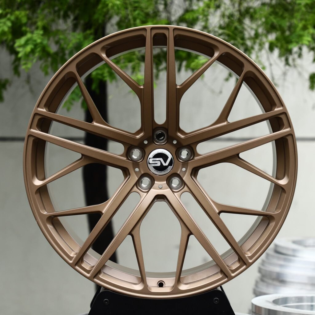 Land Rover Range Rover Sport wheels – Matte Bronze Split Y-Spoke Mesh (Land Rover OEM-Style), front view