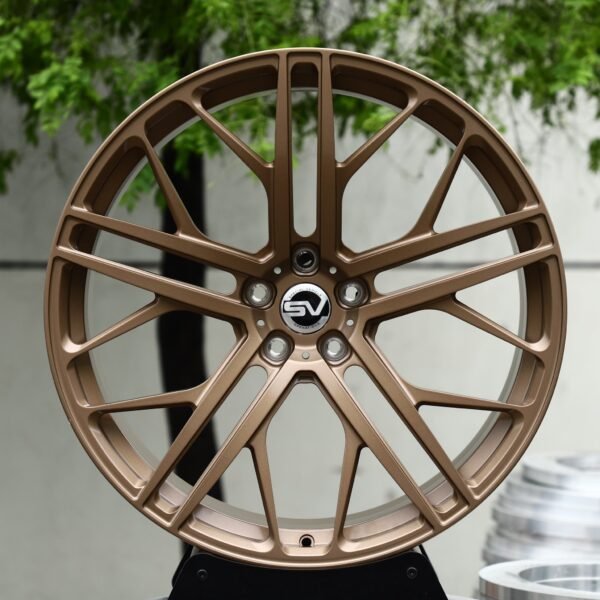 Land Rover Range Rover Sport wheels – Matte Bronze Split Y-Spoke Mesh (Land Rover OEM-Style), front view