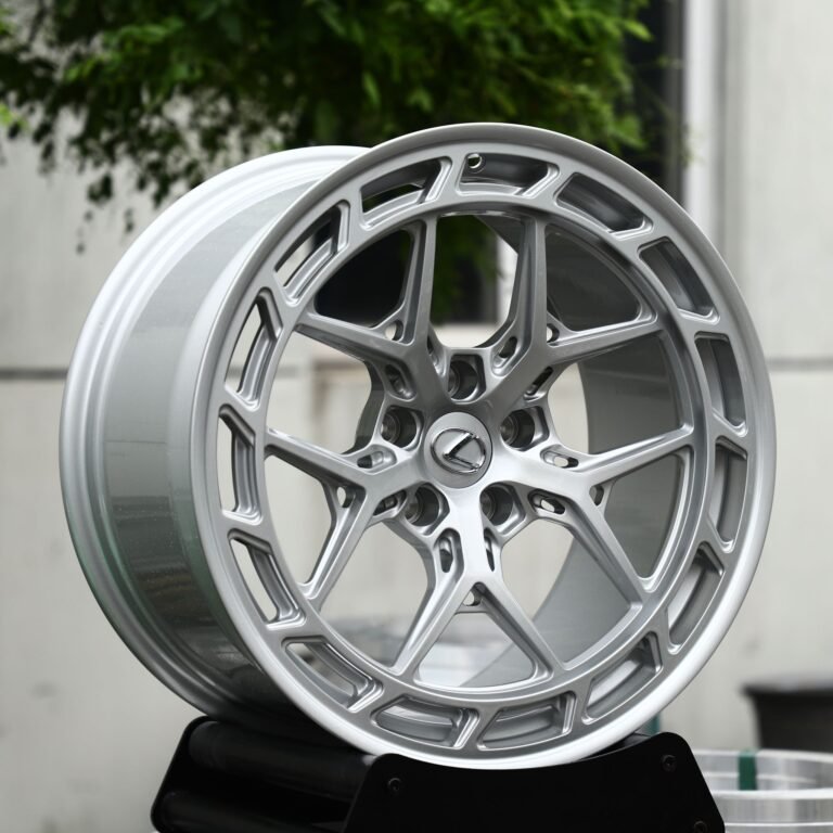 Lexus RX wheels – Bright Silver 5 Y-Spoke Windowed Ring (Lexus OEM-Style), front view