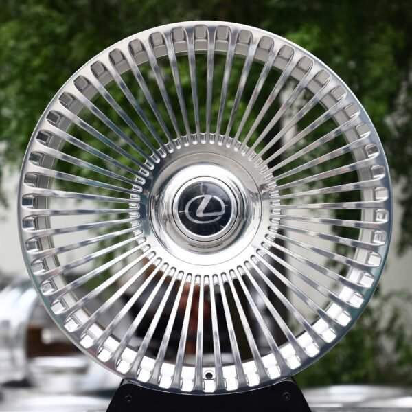 Lexus RX wheels – Brushed Silver Multi-Spoke Floating Cap (Lexus OEM-Style), front view