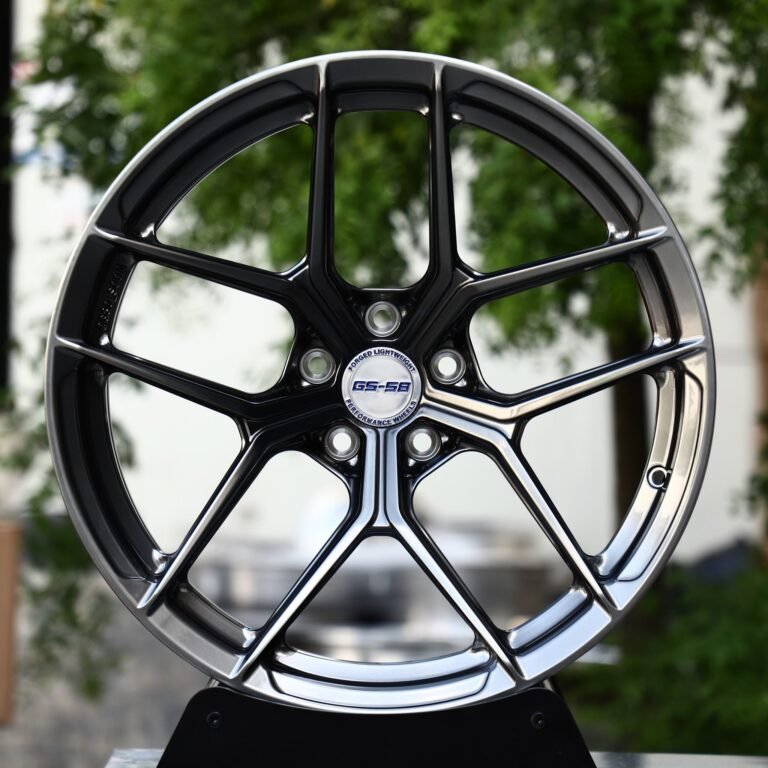 Lexus RX wheels – Black Chrome 5 Y-Spoke, front view