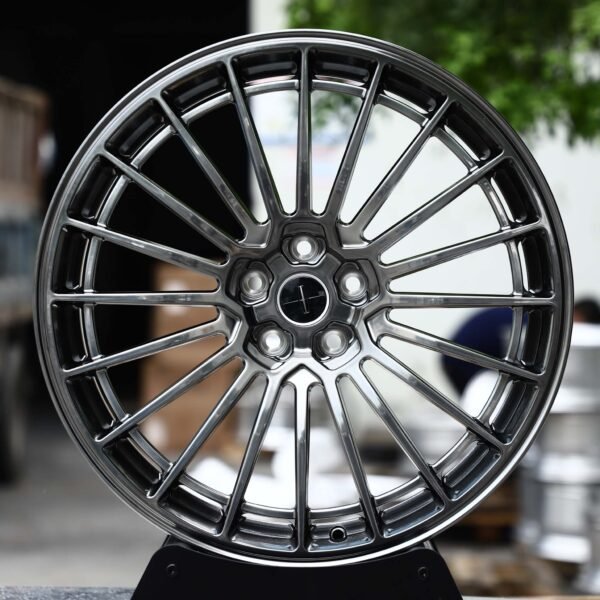 Lincoln OEM-Style Metallic Gray Machined 20-Spoke Forged Wheels – Lincoln Continental / MKZ Fitment (5-Lug) Replica forged wheel