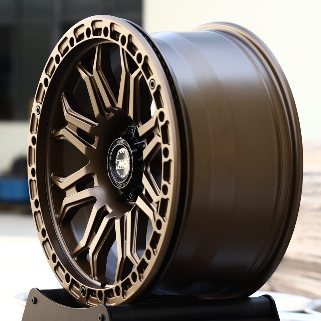 6x139.7 wheels – Bronze 10-Spoke Bolt Ring (MD-Style), side view