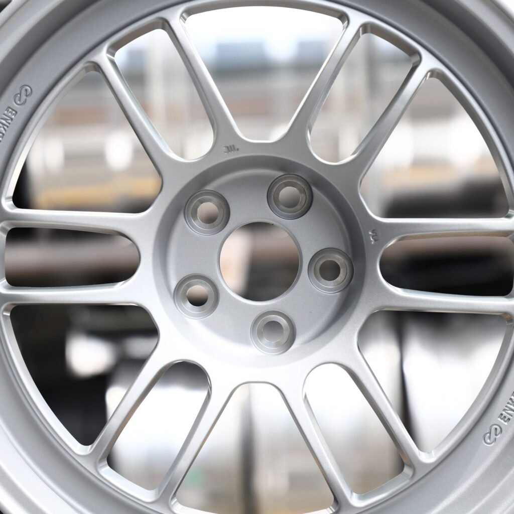 5x112 wheels – Bright Silver Twin 6-Spoke, side view