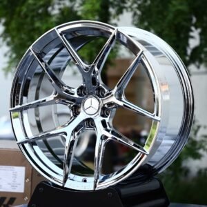 Mercedes-Benz OEM-Style Chrome 5 Y-Spoke Concave Forged Wheels – Mercedes-Benz G-Class / S-Class Fitment (5-Lug)