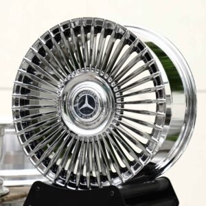 Mercedes-Benz OEM-Style Chrome Multi-Spoke Deep Lip Floating Cap Forged Wheels – Mercedes-Benz S-Class / GLS Fitment (5-Lug)