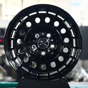 Mercedes-Benz OEM-Style Gloss Black Hole Disc Windowed Ring Forged Wheels – Mercedes G-Class / GLS Fitment (5-Lug)