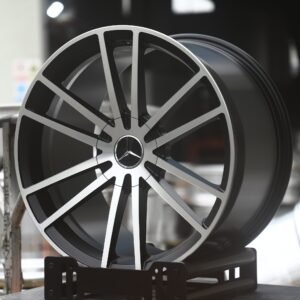 Mercedes-Benz OEM-Style Gunmetal Machined Twin 10-Spoke Forged Wheels – Mercedes-Benz G-Class / S-Class Fitment (5-Lug)