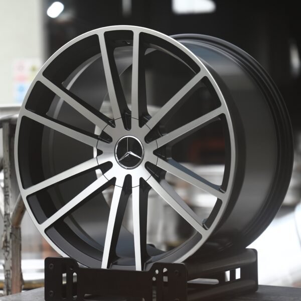 Mercedes-Benz G-Class wheels – Gunmetal Machined Twin 10-Spoke (Mercedes-Benz OEM-Style), front view