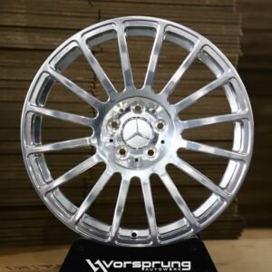 Mercedes-Benz OEM-Style Polished 15-Spoke Forged Wheels – Mercedes CLA / A-Class Fitment (5-Lug)