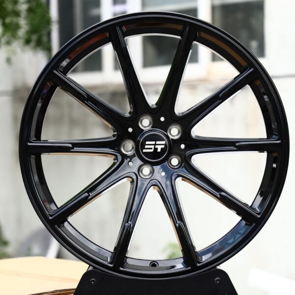 Mercedes GLC wheels – Gloss Black 10-Spoke, front view