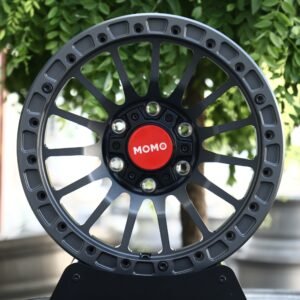 Momo-Style Matte Gunmetal 10-Spoke Beadlock Off-Road Forged Wheels – Toyota Land Cruiser / GX Fitment (6-Lug)