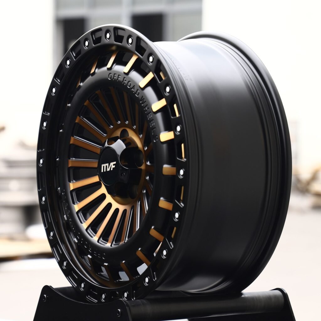 5x127 wheels – Bronze / Black Multi-Spoke Beadlock (MVF-Style), side view