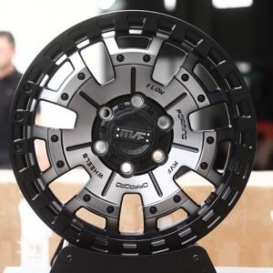 MVF-Style Gunmetal / Black Windowed Disc Off-Road Forged Wheels – Ford Bronco / Chevrolet Silverado 1500 Fitment (6-Lug)