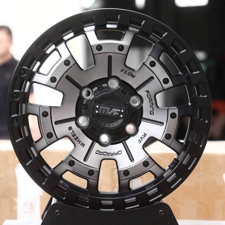 Ford Bronco wheels – Gunmetal / Black Windowed Disc (MVF-Style), front view