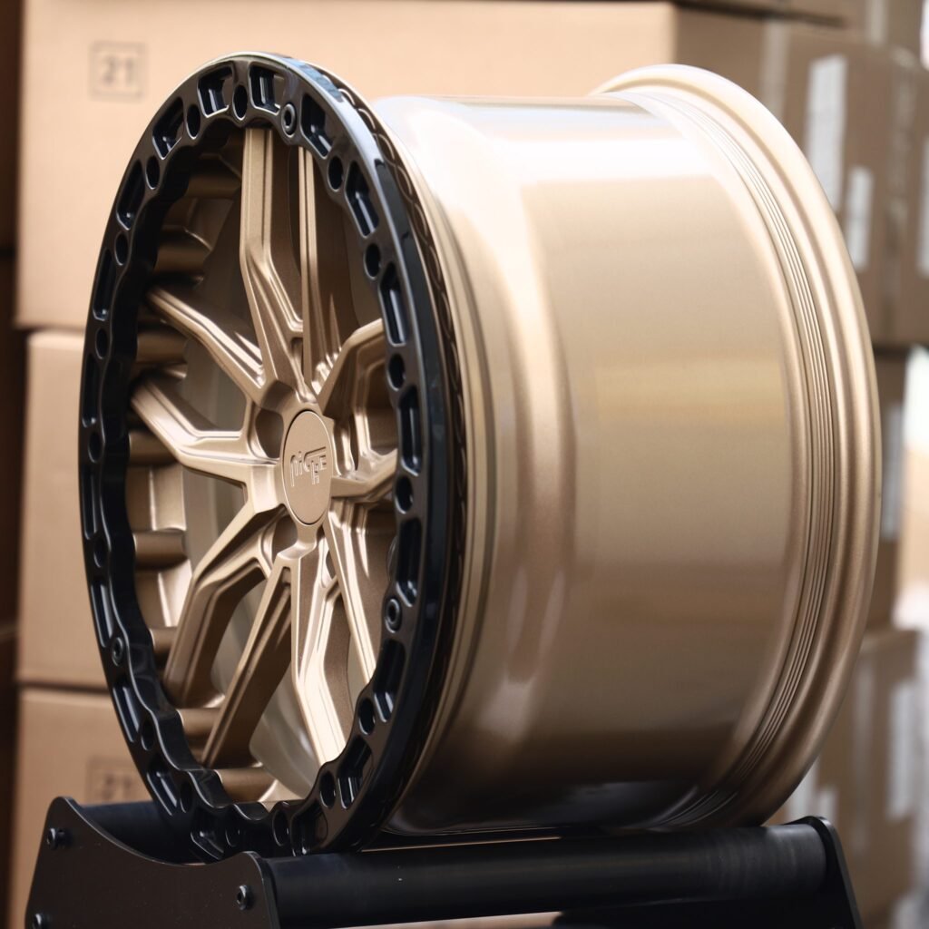 5x127 wheels – Bronze 5 Split-Spoke Beadlock (Niche-Style), side view