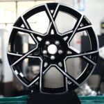 Nissan 370Z / GT-R Forged Wheels – Gloss Black Machined 5-Star Split-Spoke (5-Lug)