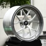 Nissan 370Z / Infiniti Q50 Forged Wheels – Brushed Silver 5 Y-Spoke Polished Deep Lip (5-Lug)