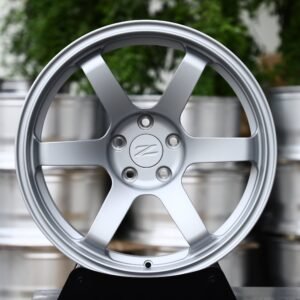Nissan OEM-Style Matte Silver 6-Spoke Forged Wheels – Nissan 370Z / 350Z Fitment (5-Lug)