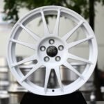 OZ Racing-Style Gloss White 15-Spoke Forged Wheels – Mazda MX-5 / Honda Fit Fitment (4-Lug)