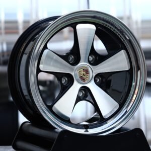 Porsche OEM-Style Gloss Black Machined 5-Spoke Polished Deep Lip Forged Wheels – Porsche 911 / Panamera Fitment (5-Lug)