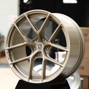 Porsche OEM-Style Matte Bronze 5 Y-Spoke Concave Forged Wheels – Porsche 911 992 / Porsche 911 991 Fitment (5-Lug)