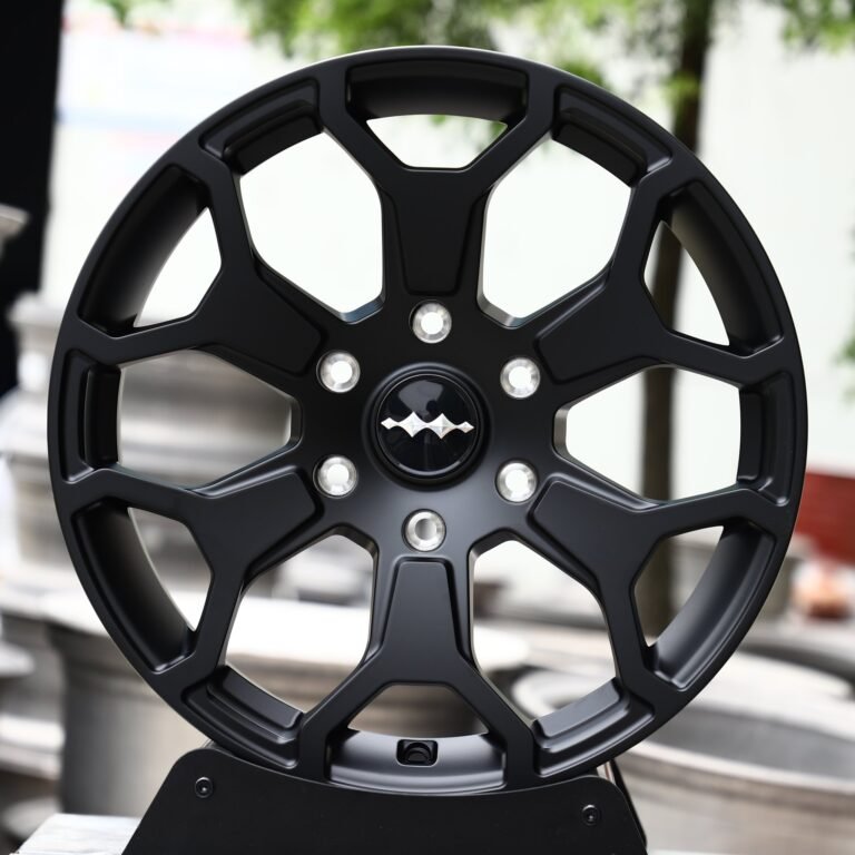 Ram 1500 wheels – Satin Black 6 Y-Spoke, front view