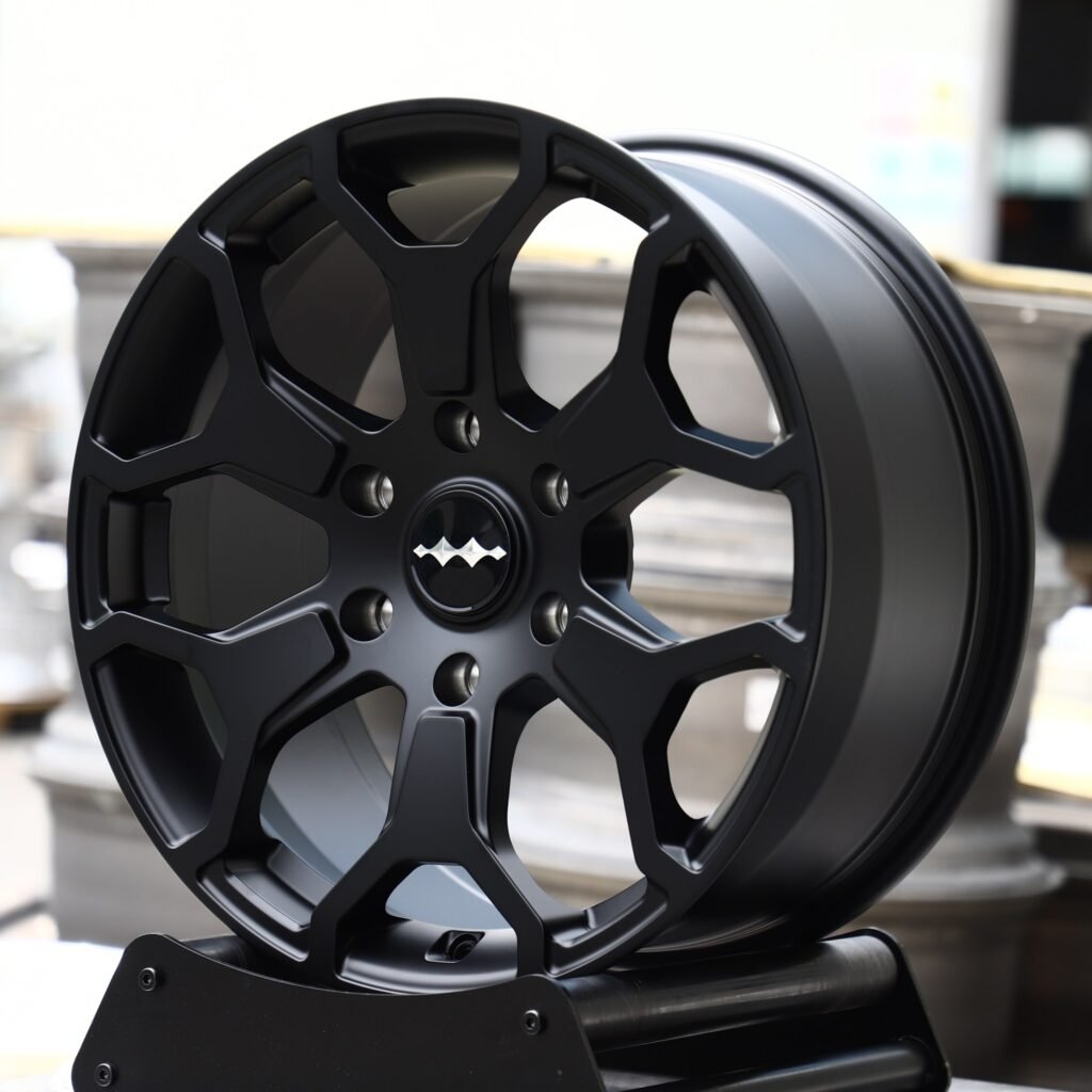 Chevrolet Colorado wheels – Satin Black 6 Y-Spoke, angled view
