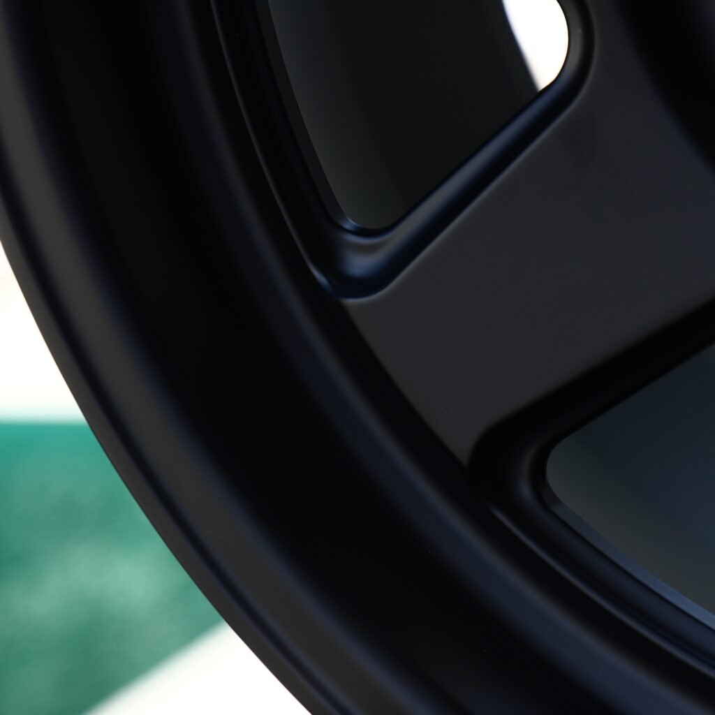Ram 3500 wheels – Satin Black 9-Spoke, lip and barrel detail