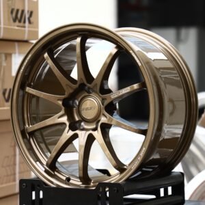 Rays-Style Bronze 10-Spoke Forged Wheels – Honda Civic Type R / Subaru WRX Fitment (5-Lug)