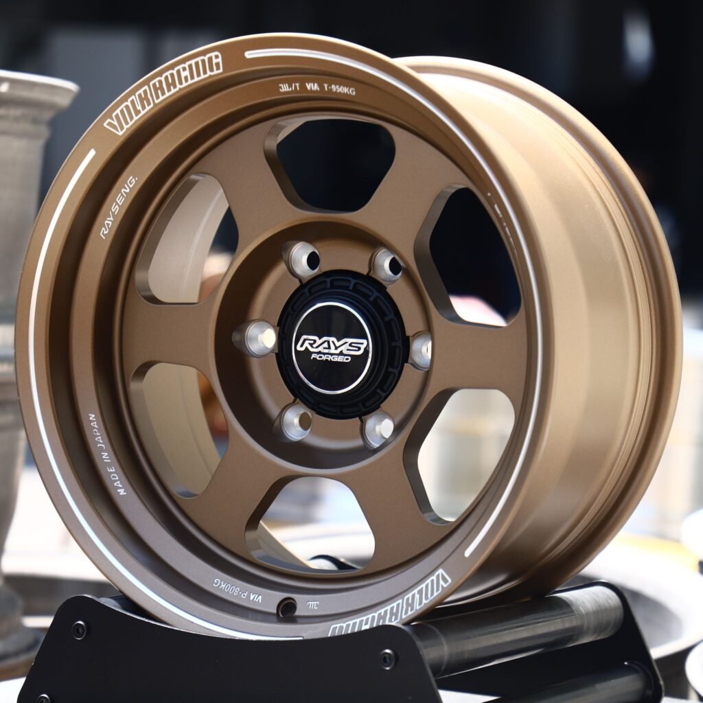 Toyota 4Runner wheels – Bronze TE37 XT 6-Spoke (Rays-Style), angled view