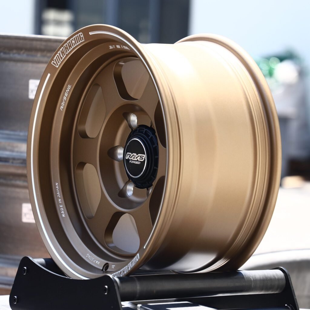 6x139.7 wheels – Bronze TE37 XT 6-Spoke (Rays-Style), side view