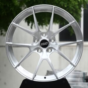 Rays-Style Brushed Silver 10-Spoke Forged Wheels – Nissan 370Z / Infiniti Q50 Fitment (5-Lug)