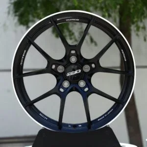 Rays-Style Gloss Black 5 Y-Spoke Pinstripe Lip Forged Wheels – Nissan GT-R / Toyota GR Supra Fitment (5-Lug)
