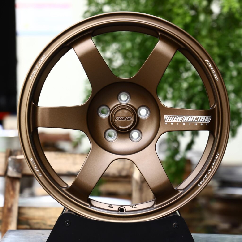 Mercedes S-Class wheels – Matte Bronze 6-Spoke (Rays-Style), front view